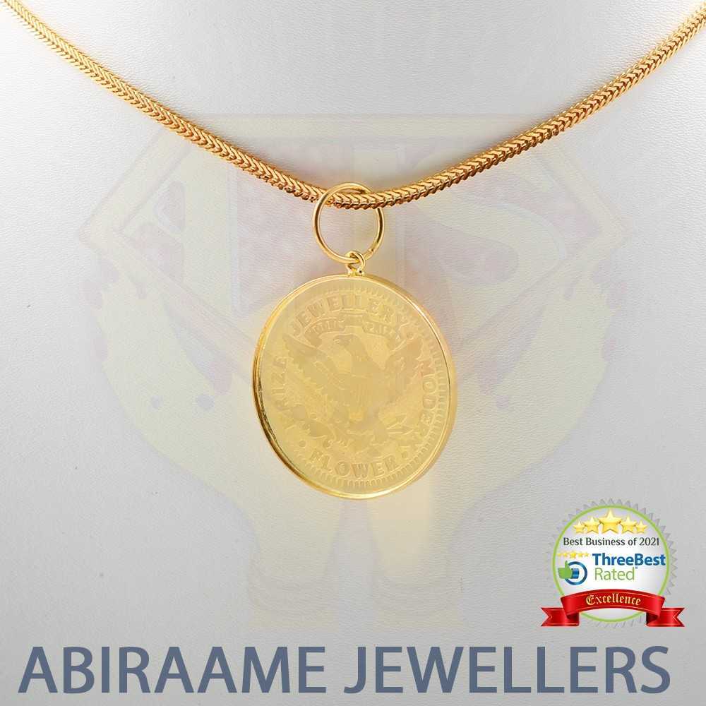 Buy Unique Gold Pendants Online Best Prices Abiraame Jewellers