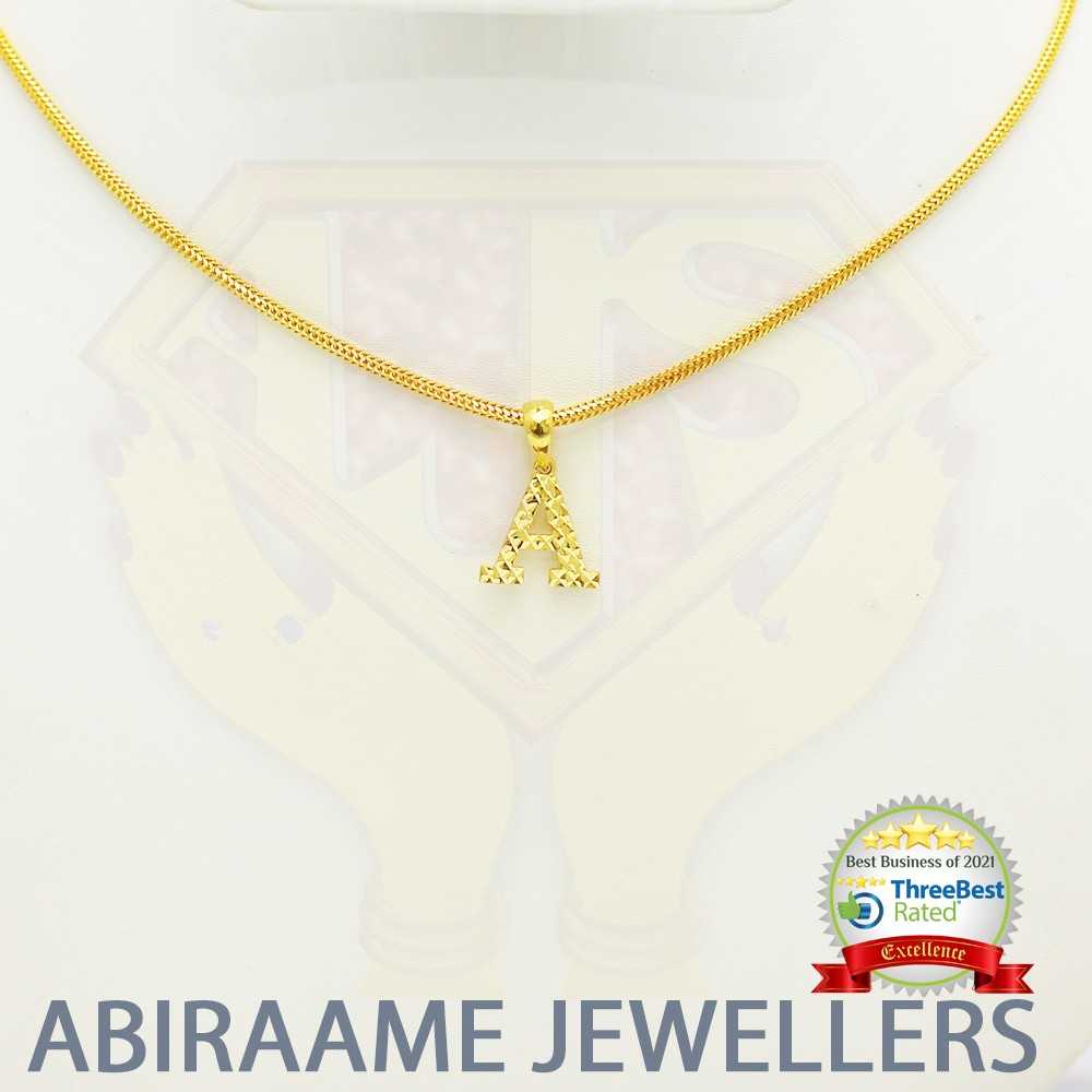 Gold alphabet letter on sale necklace