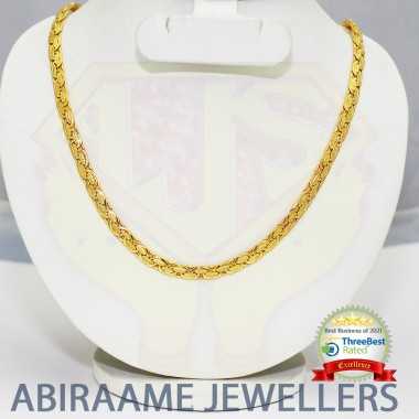 new gold chain, new design chain, latest chain design for ladies, latest long chain designs, abiraame jewellers