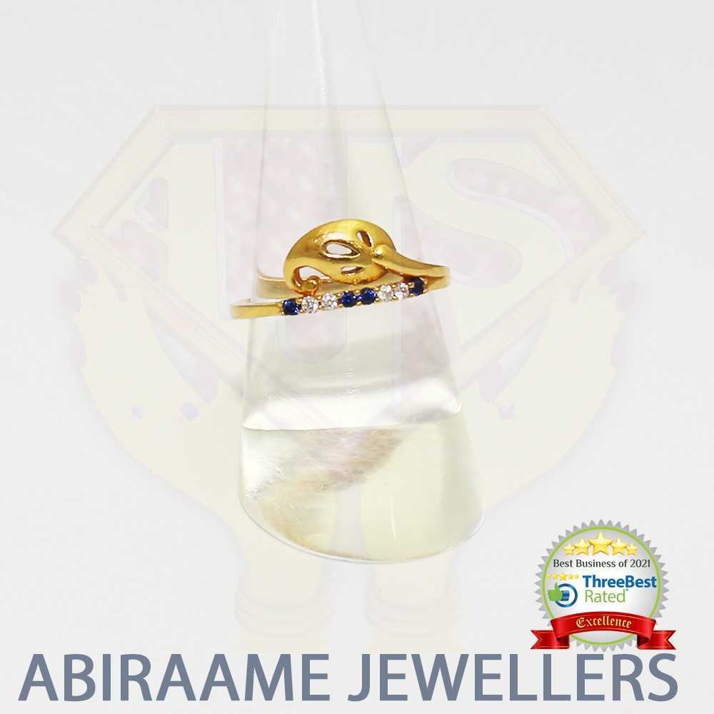 ring with stones, fancy ring, gold rings singapore, abiraame jewellers