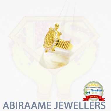 abiraame jewellers, tortoise ring for ladies, turtle ring for men, tortoise ring for women