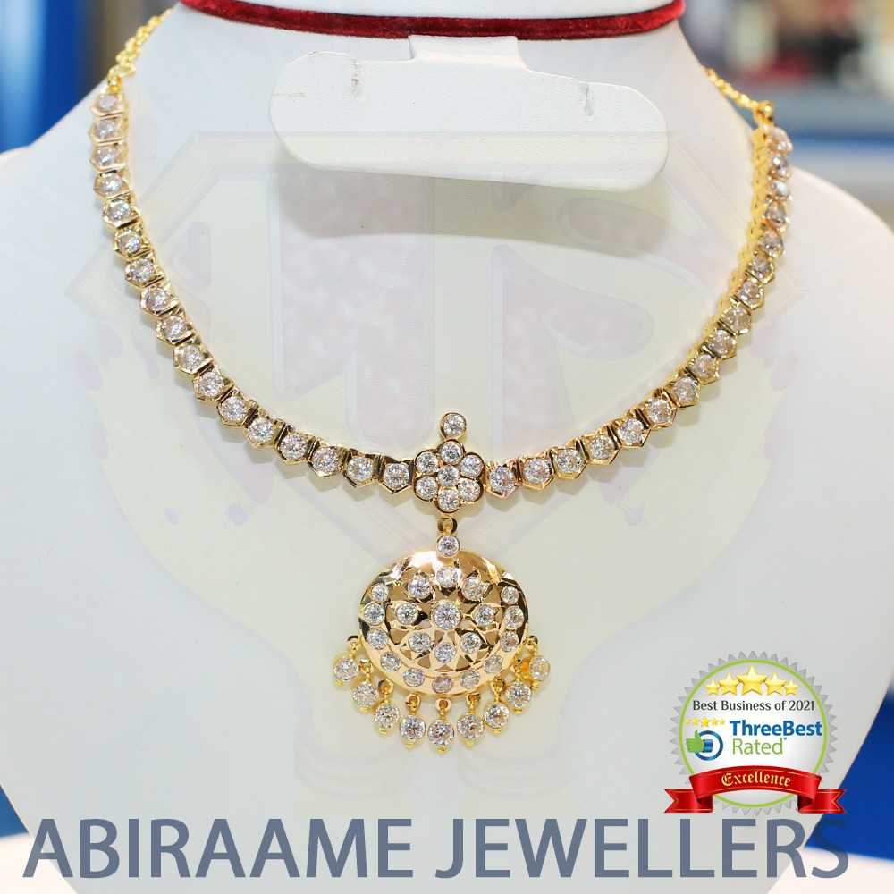 5 Diamond Necklace on White Gold | White Gold | Marctarian