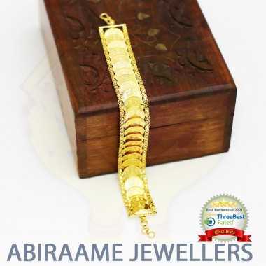 coin bracelet, gold coin bracelet, traditional lakshmi coin bracelet, buy bracelets online, ajs