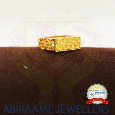 boss ring, boss ring price, gold rings, gold designer rings, name engraved rings, initial rings