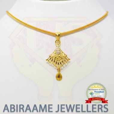 gold locket necklace, buy online, order online, purchase online, abiraame jewellers, Singapore
