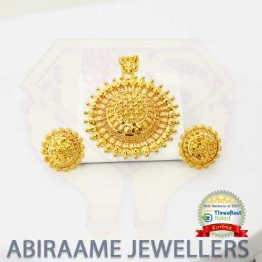 earrings and pendant set, pendant earrings, pendant set with earrings, gold pendant set with earrings