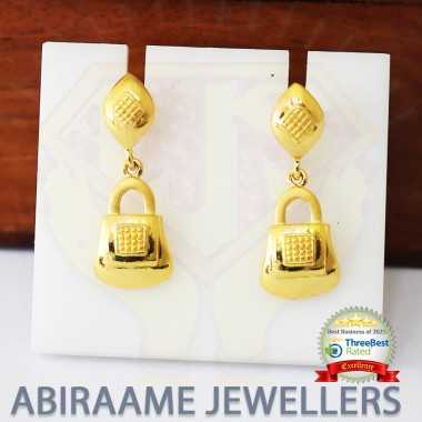 lock earrings, lock and key earrings, lock earrings gold, padlock earrings, hanging padlock earrings